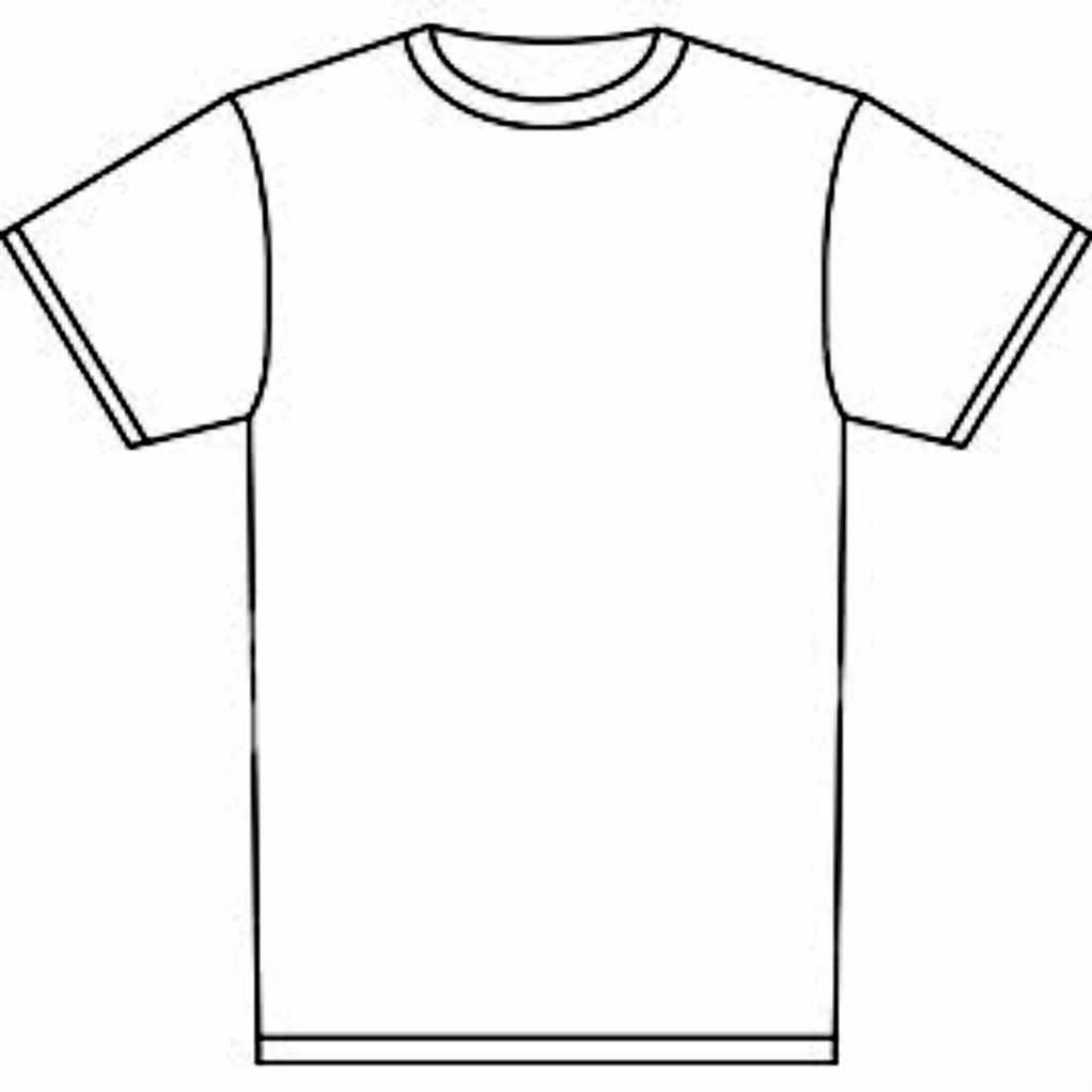 Blank Tshirt Template Pdf Sample Design Templates