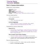 47 Editable Syllabus Templates (Course Syllabus) ᐅ Templatelab For Blank Syllabus Template