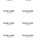 47 Free Name Tag + Badge Templates ᐅ Templatelab In Visitor Badge Template Word