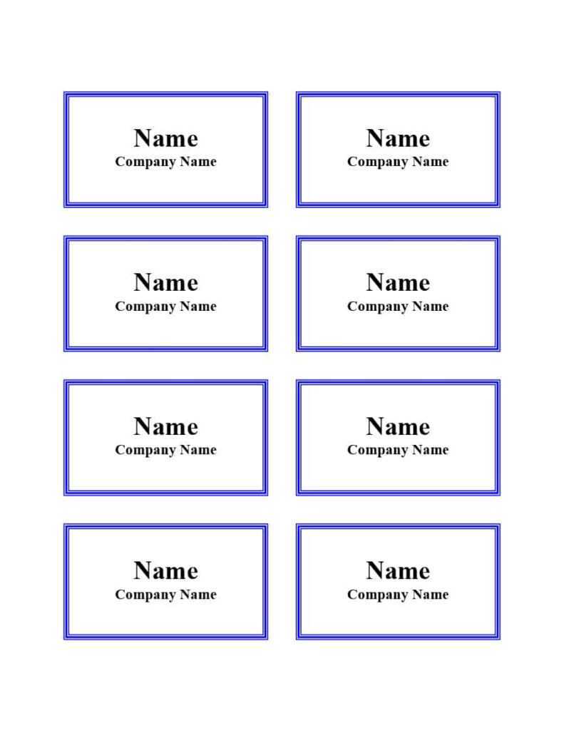 Word Visitor Badge Template