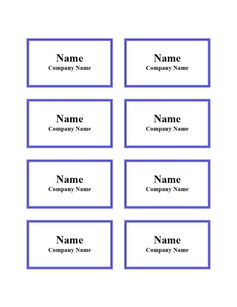 Visitor Badge Template Word Sample Design Templates
