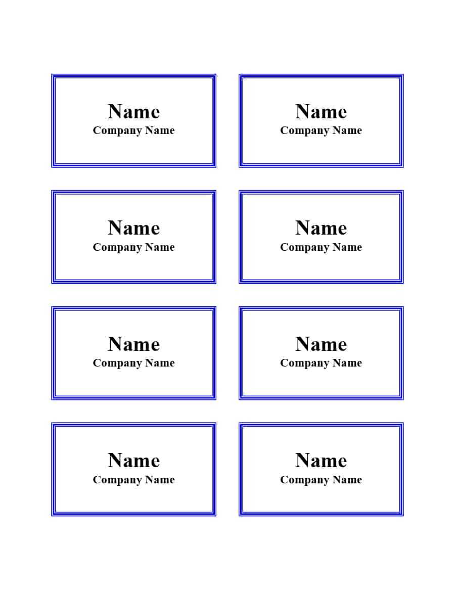 47 Free Name Tag + Badge Templates ᐅ Templatelab Pertaining To Visitor Badge Template Word