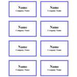 47 Free Name Tag + Badge Templates ᐅ Templatelab With Name Tag Template Word 2010