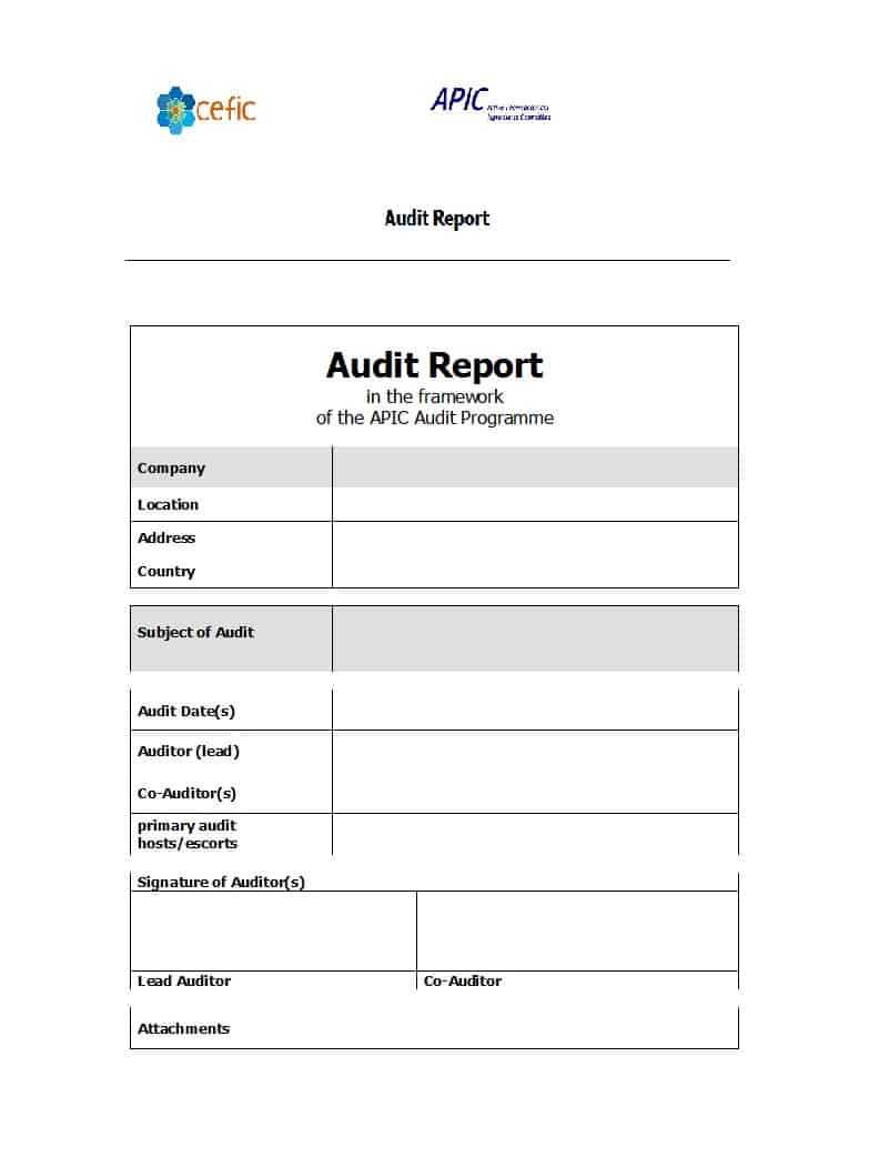 50 Free Audit Report Templates (Internal Audit Reports) ᐅ Regarding It Audit Report Template Word
