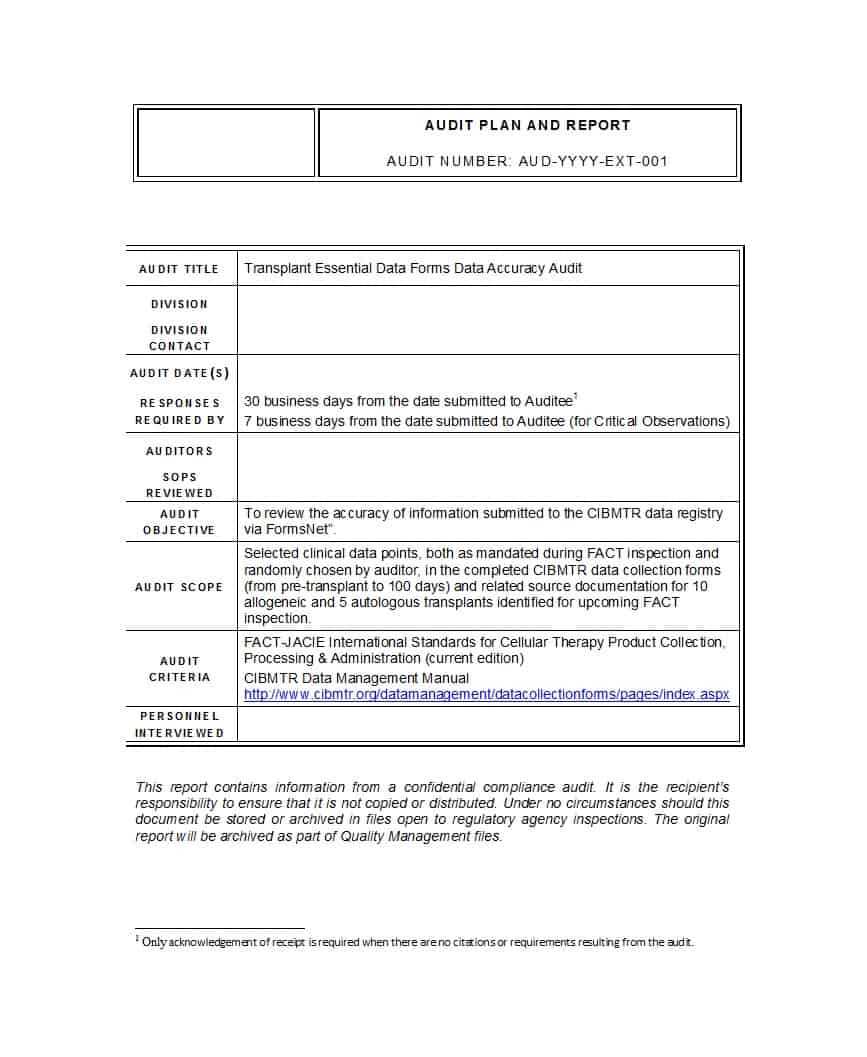 material findings audit