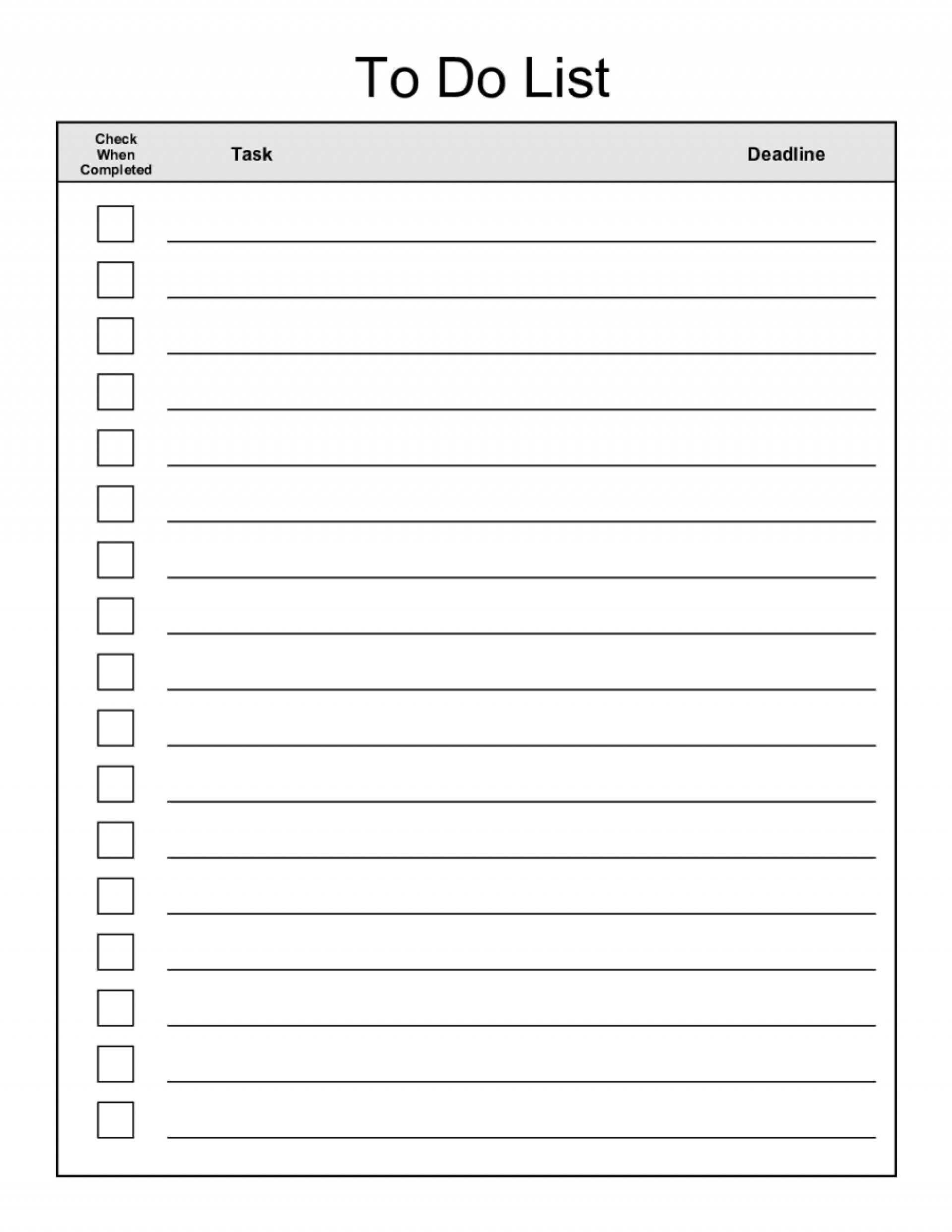 5087 Blank Checklist Templates | Wiring Resources Inside Blank Checklist Template Word