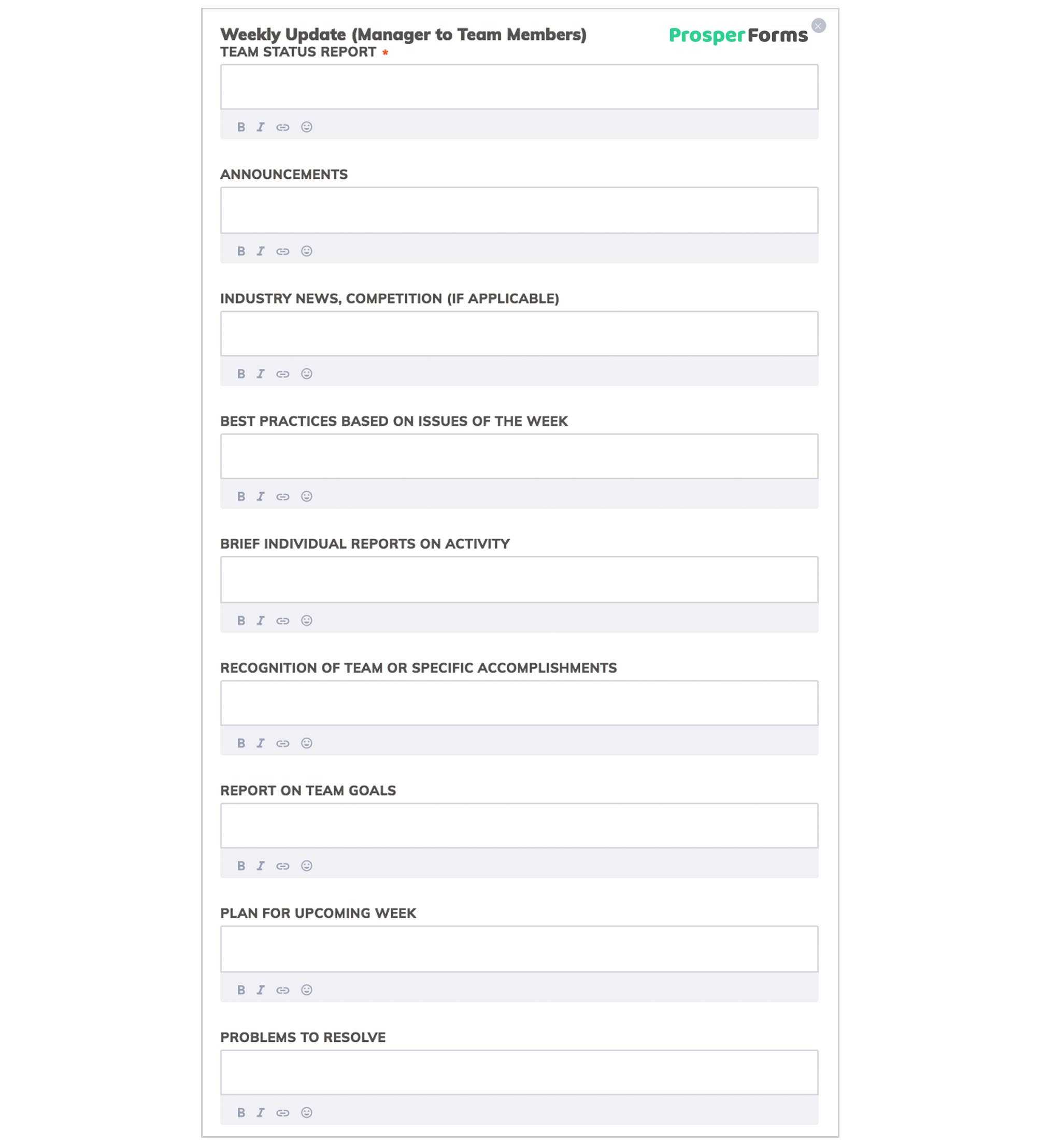 6 Awesome Weekly Status Report Templates | Free Download For Manager Weekly Report Template