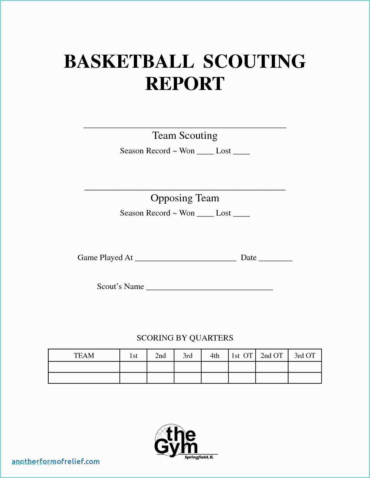 775 Basketball Scouting Report Template Sheets Intended For Basketball Player Scouting Report Template