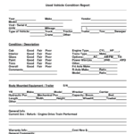 8+ Vehicle Condition Report Templates – Word Excel Fomats Intended For Truck Condition Report Template