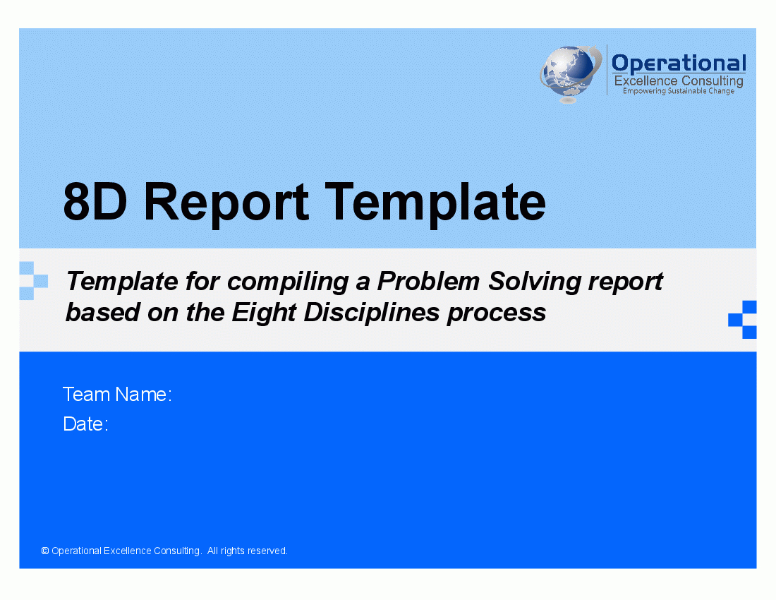 8D Report Template (Powerpoint) With 8D Report Template