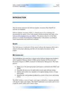 9+ Software Quality Assurance Plan Examples - Pdf | Examples inside Software Quality Assurance Report Template
