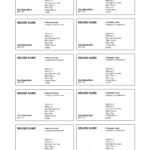 9 Visiting Card Sheet Templates | Fax Cover Sheet Examples Inside Plain Business Card Template Word