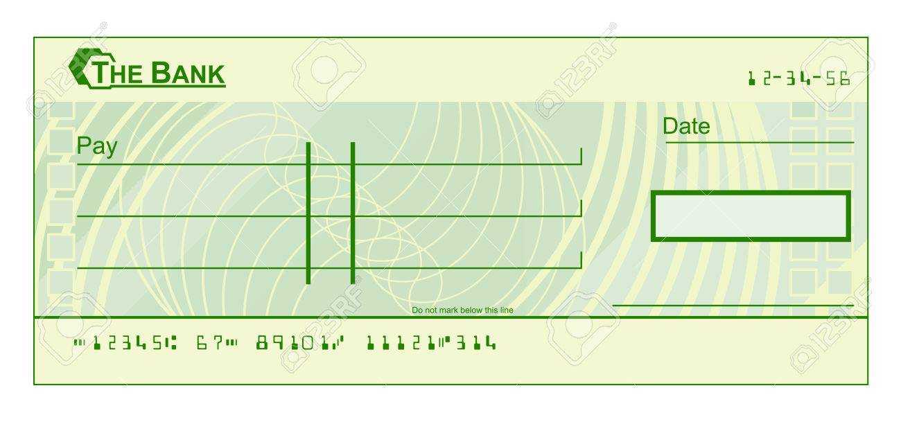 A Blank Cheque Check Template Illustration With Blank Cheque Template Download Free