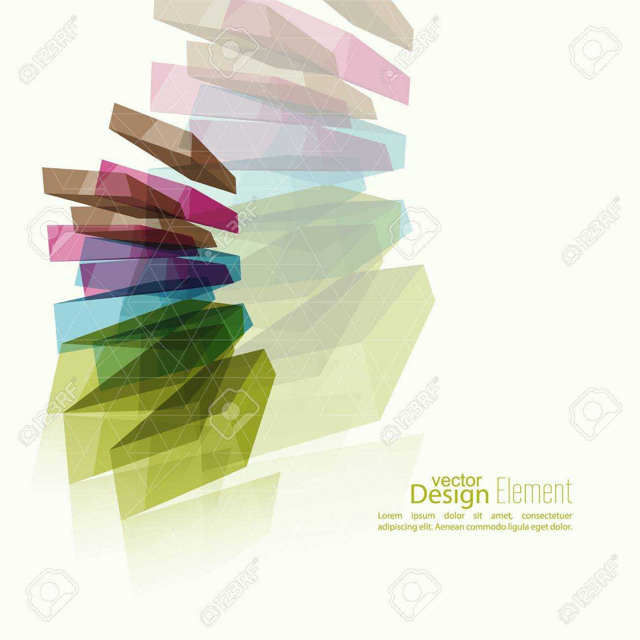 Abstract Background With Colored Crystals, Trellis Structure. For Cover  Book, Brochure, Flyer, Poster, Magazine, Booklet, Leaflet, Cd Cover Design, With Mobile Book Report Template