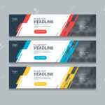 Abstract Horizontal Web Banner Design Template Backgrounds Throughout Website Banner Design Templates