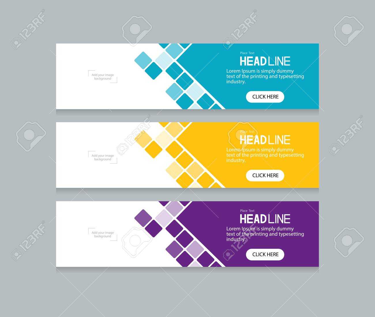 Abstract Web Banner Design Template Throughout Website Banner Design Templates