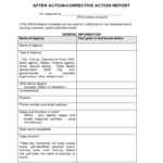 After Action Report Template – 6 Free Templates In Pdf, Word With Regard To After Training Report Template