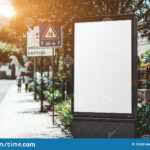 An Empty Outdoor Poster Mockup Stock Image – Image Of With Regard To Street Banner Template