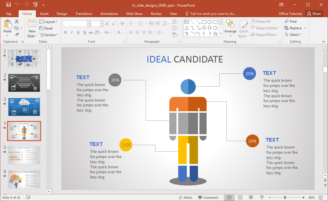 Animated Hr Powerpoint Template For Hr Annual Report Template