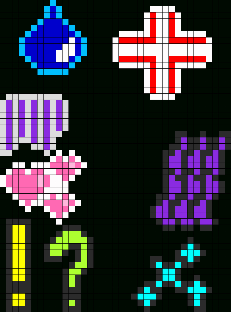 Anime Expression Perlers Perler Bead Pattern | Bead Sprites Intended For Blank Perler Bead Template