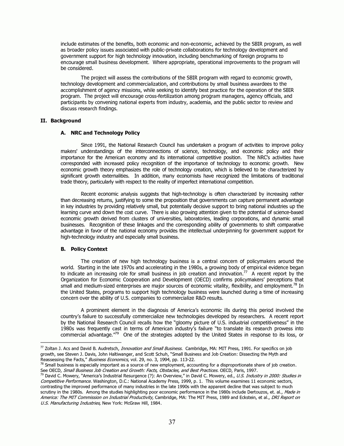 Annex B Sample Proposal | An Assessment Of The Small Regarding Section 37 Report Template