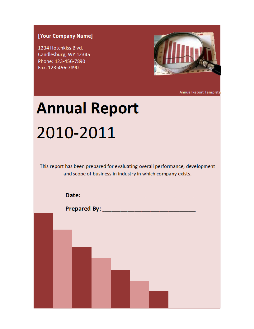 Annual Report Template In Word Annual Report Template