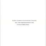 Apa Format For Academic Papers And Essays [Template] In Research Report Sample Template