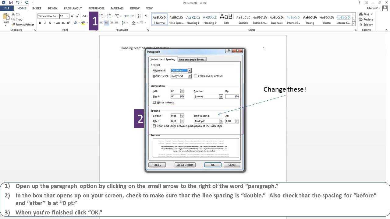 Apa Paper Microsoft Word 2013 Pertaining To Apa Format Template Word 2013