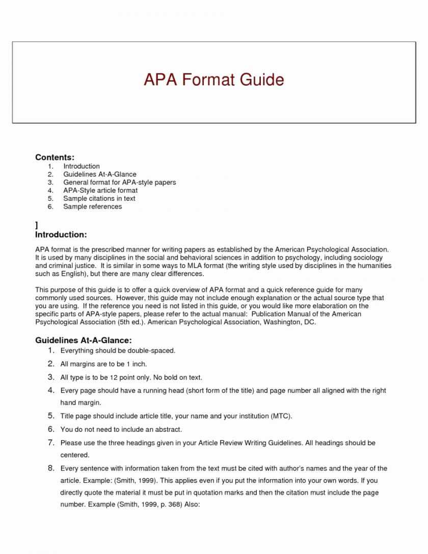 Apa Style Research Er Template Word Sample Outline 6Th Within Word Apa Template 6Th Edition