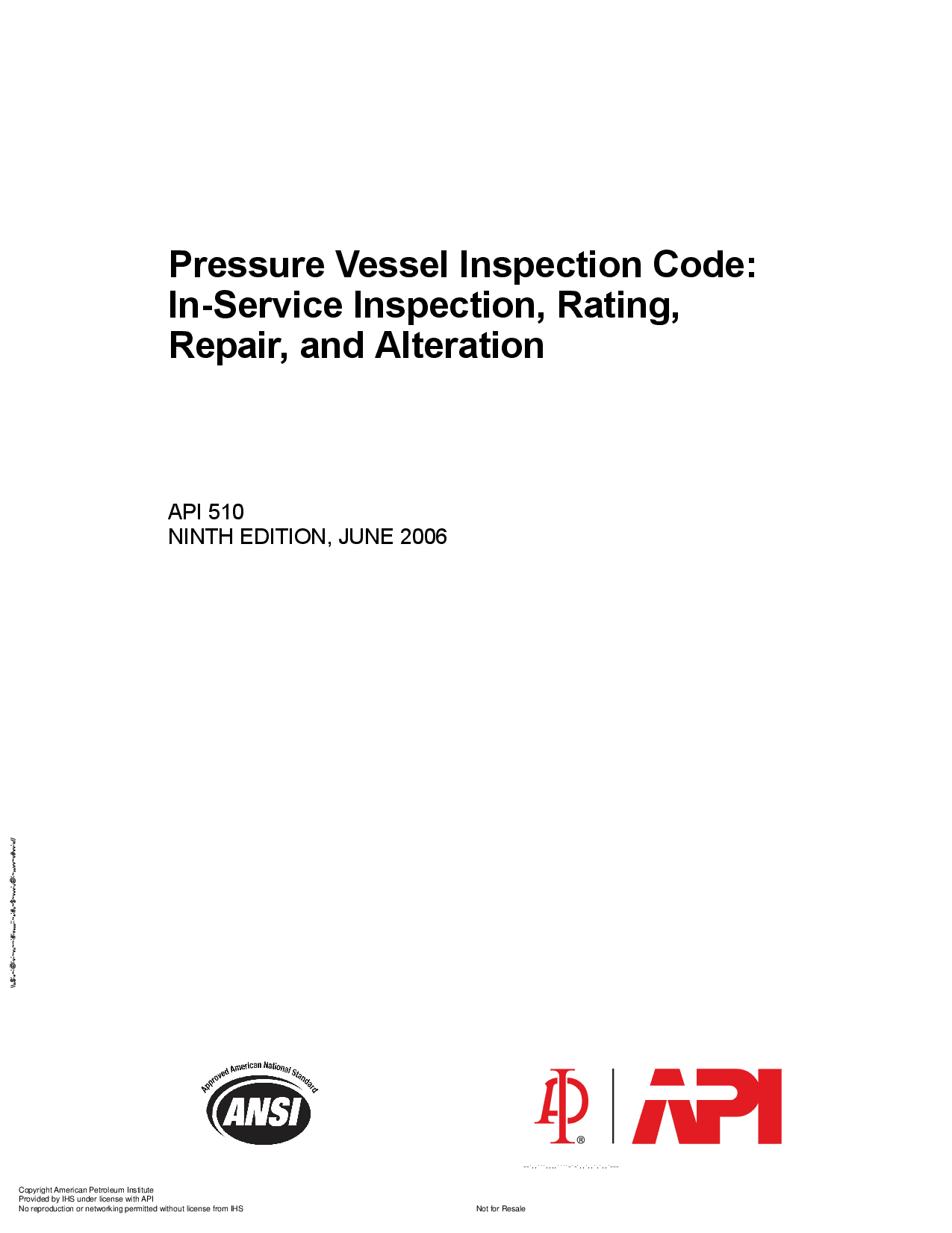 Api 510 – Pressure Vessel Inspection Code – Pressure Vessel Within Hydrostatic Pressure Test Report Template