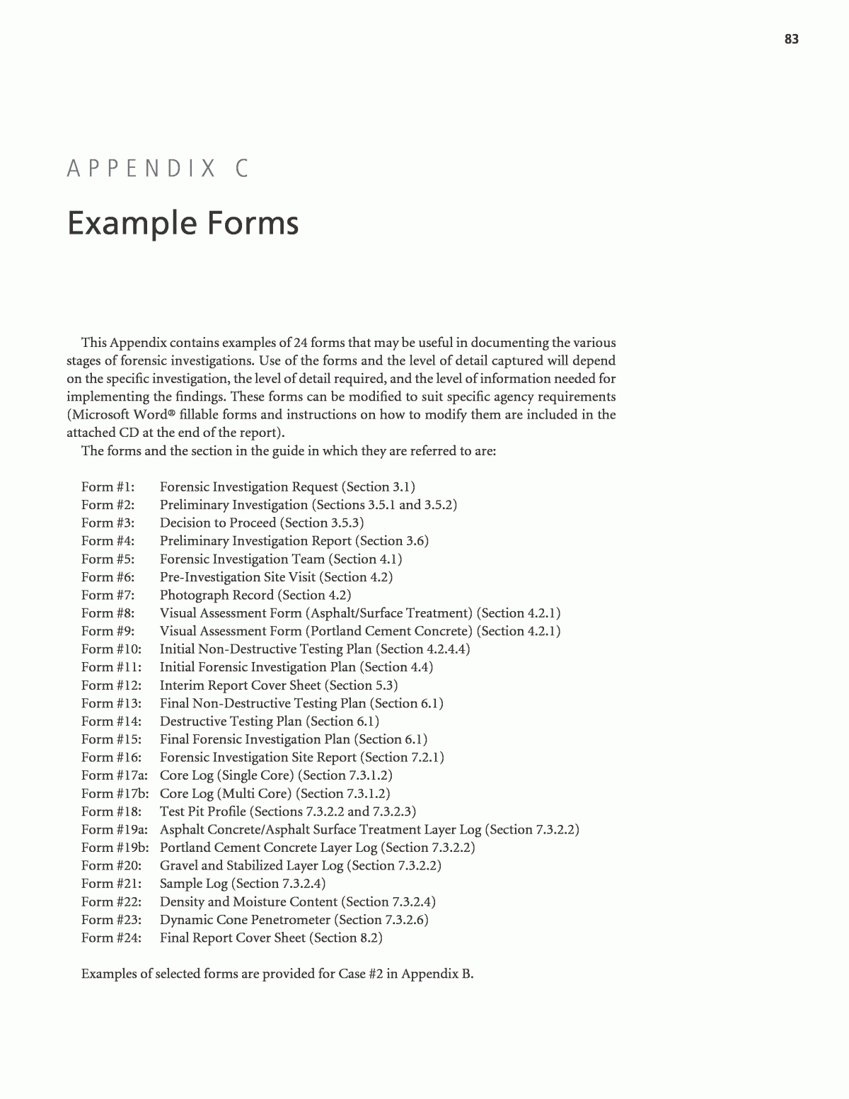 Appendix C – Example Forms | Guide For Conducting Forensic With Regard To Forensic Report Template