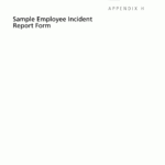 Appendix H – Sample Employee Incident Report Form | Airport With Incident Hazard Report Form Template