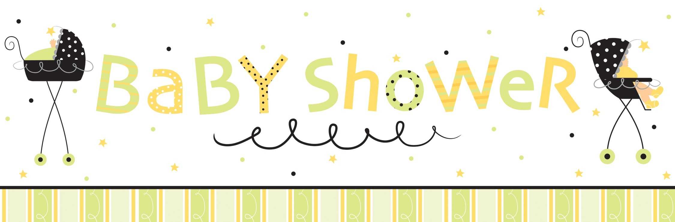 Baby Shower Banner Clipart Pertaining To Baby Shower Banner Template