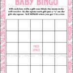 Baby Shower Bingo Template Download – Template 1 : Resume Regarding Blank Bridal Shower Bingo Template