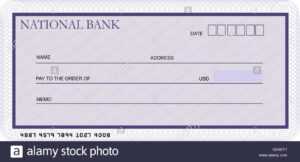 Bank Cheque Stock Photos &amp; Bank Cheque Stock Images - Alamy within Blank Cheque Template Uk