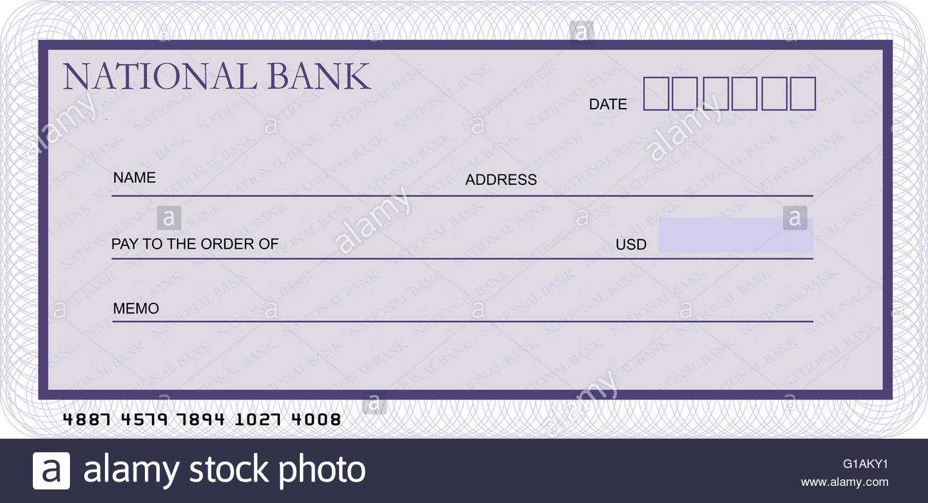 Bank Cheque Stock Photos & Bank Cheque Stock Images - Alamy Within Blank Cheque Template Uk