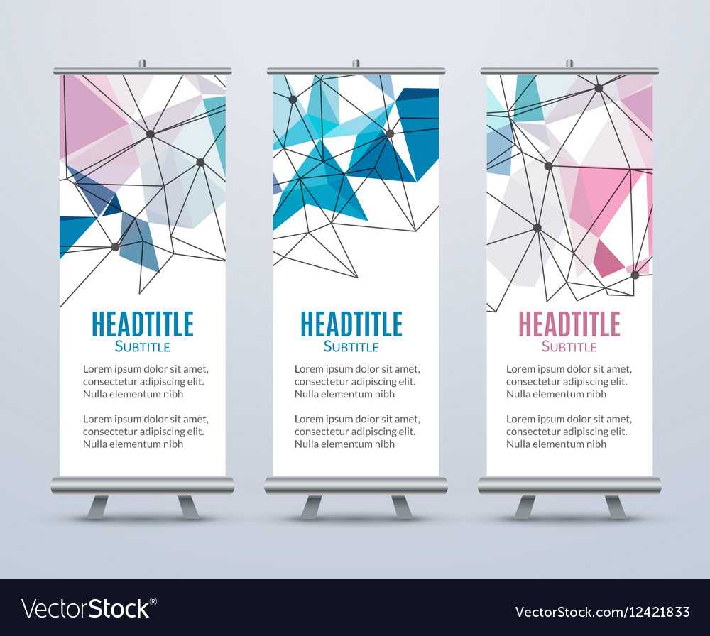 Banner Stand Design Template With Abstract Regarding Banner Stand Design Templates