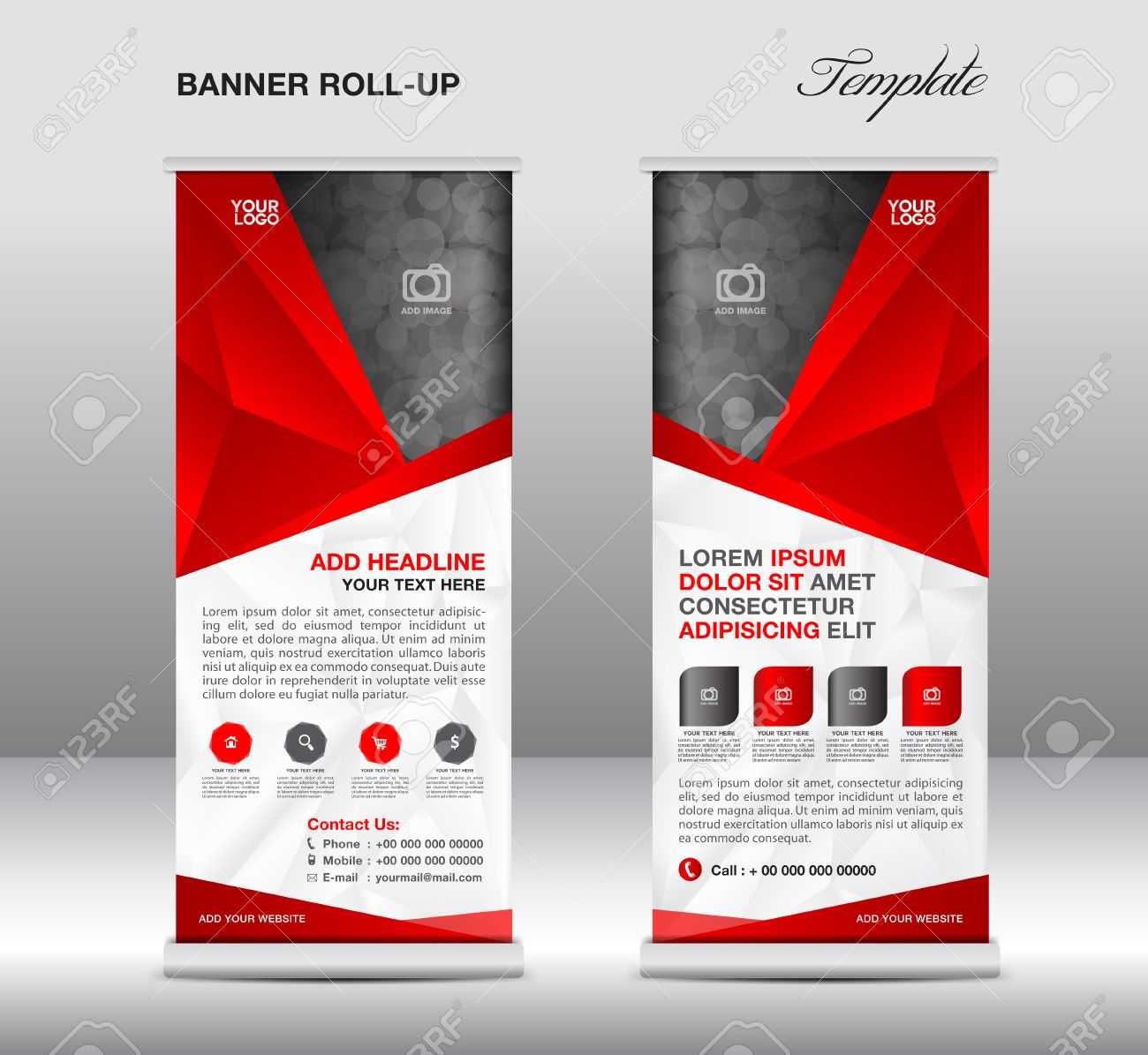 Banner Stand Design Templates – Schwarz For Banner Stand Design Templates