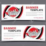 Banner Template With City Vector, Web Banner, Billboard Design,.. Inside Product Banner Template