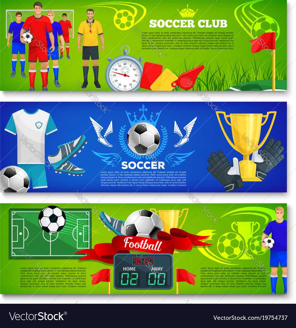 Banners For Football Or Soccer Sport Club Regarding Sports Banner Templates