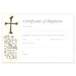 Baptism Certificate Template Word – Heartwork Inside Baptism Certificate Template Word