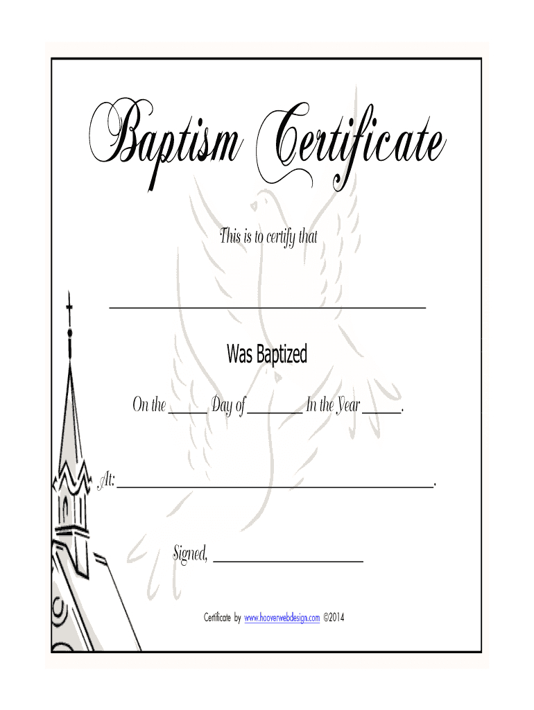 Baptism Certificates Templates – Fill Online, Printable Regarding Baptism Certificate Template Word