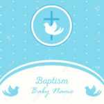 Baptism Invitation Card Template. Stock Vector Illustration For.. Within Christening Banner Template Free