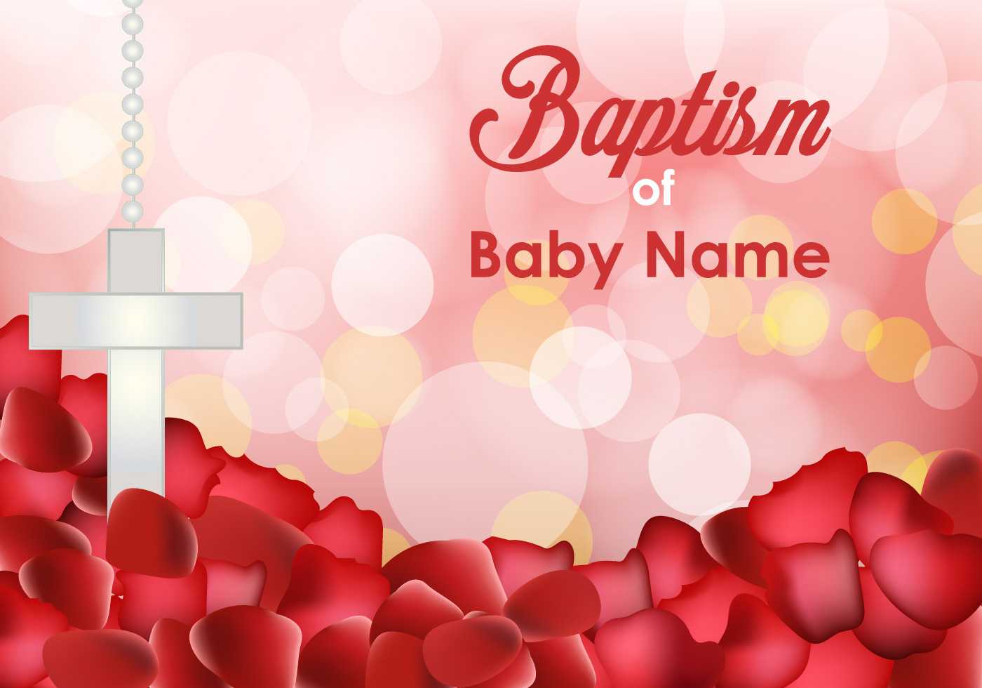Baptism Invitation Templates – Download Free Vectors With Regard To Christening Banner Template Free