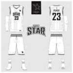 Basketball Uniform Or Jersey, Shorts, Socks Template For Basketball.. In Blank Basketball Uniform Template