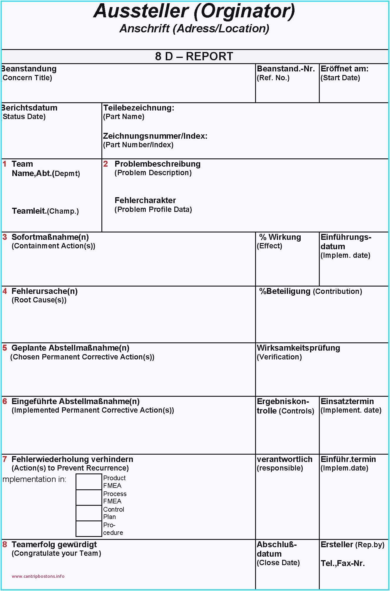 Bb6A5 8D Report Template | Wiring Library In 8D Report Template Xls