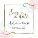 Beautiful Save The Date Wedding Invitation Template Pertaining To Save The Date Banner Template