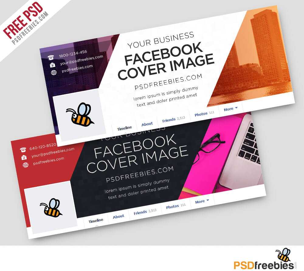 Best Free Facebook Timeline Cover Psd Templates In Photoshop Facebook Banner Template