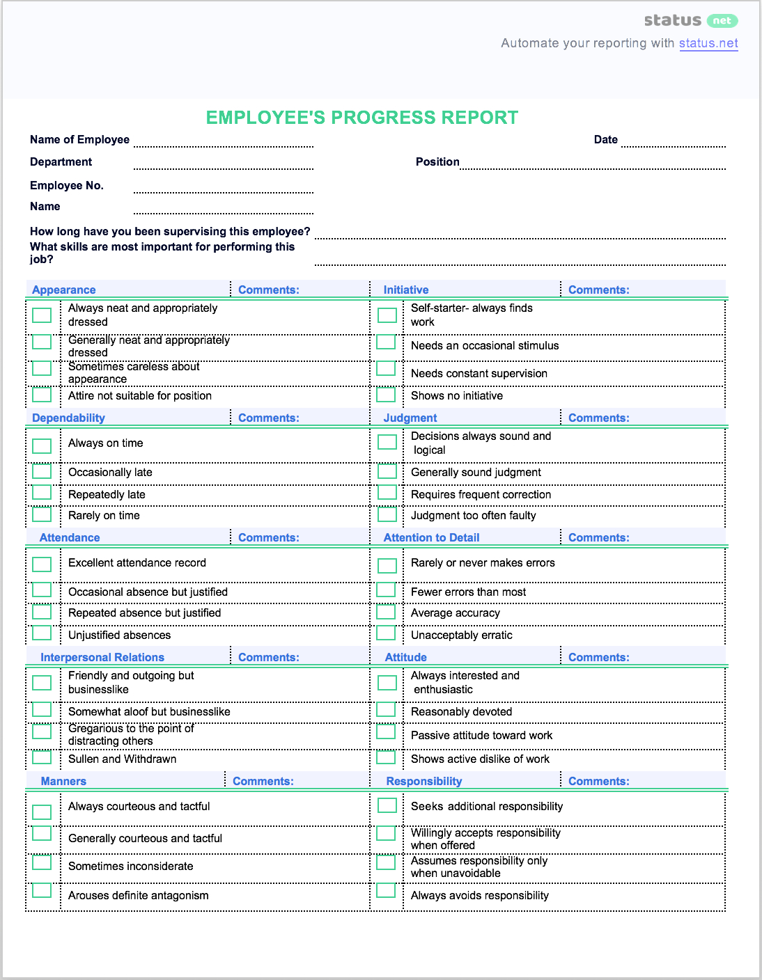 Best Progress Report: How To's + Free Samples [The Complete In Educational Progress Report Template