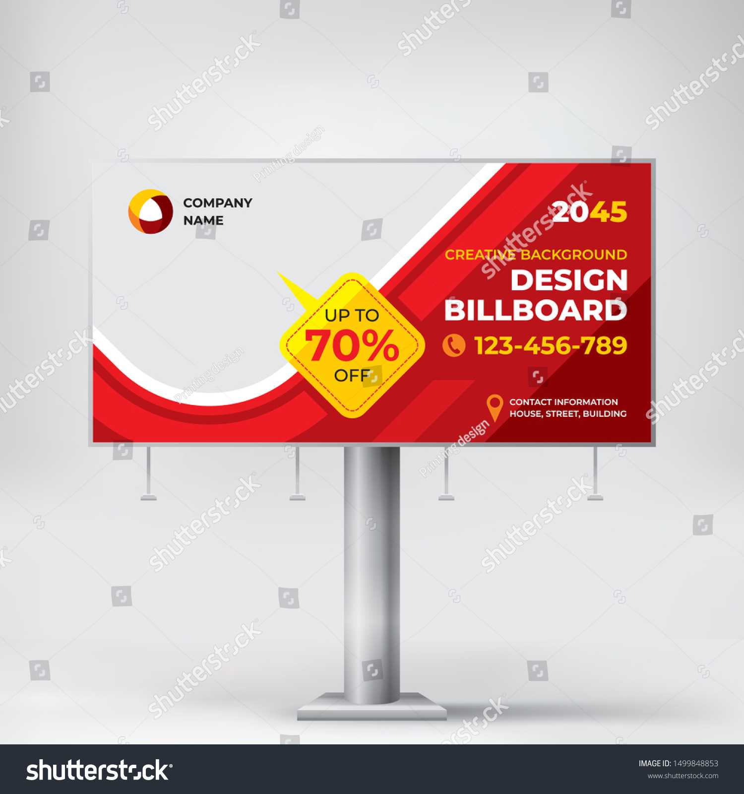 Billboard Creative Design Outdoor Advertising Banner Stock Within Product Banner Template